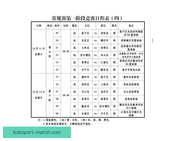 BOB体育赛程全景解析热门赛事时间安排与观赛指南一站掌握赛事